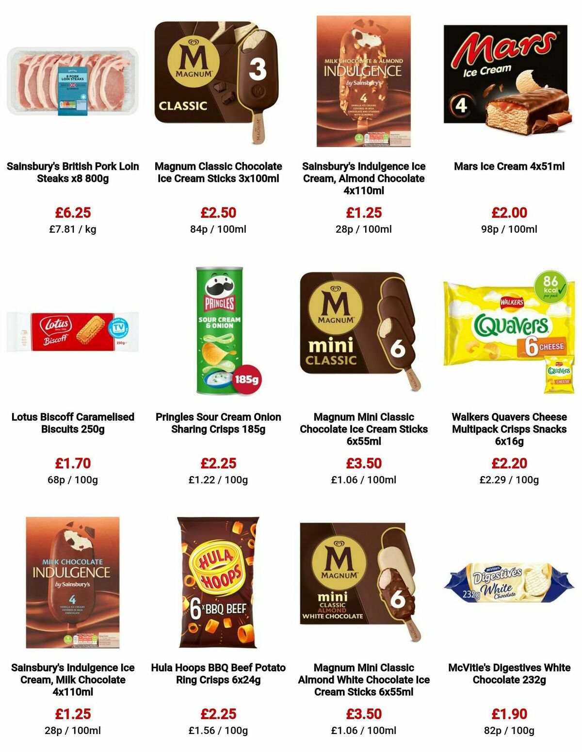 Sainsbury's Offers from 11 August