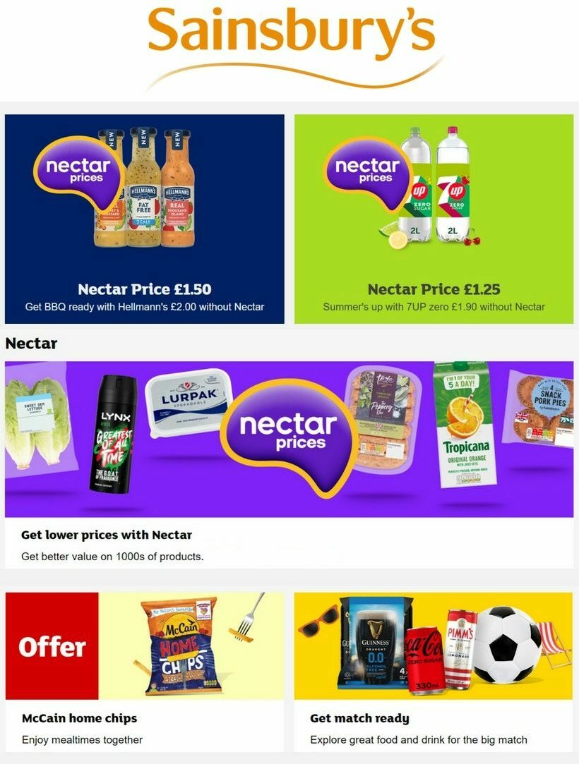 Sainsbury's Offers from 18 August