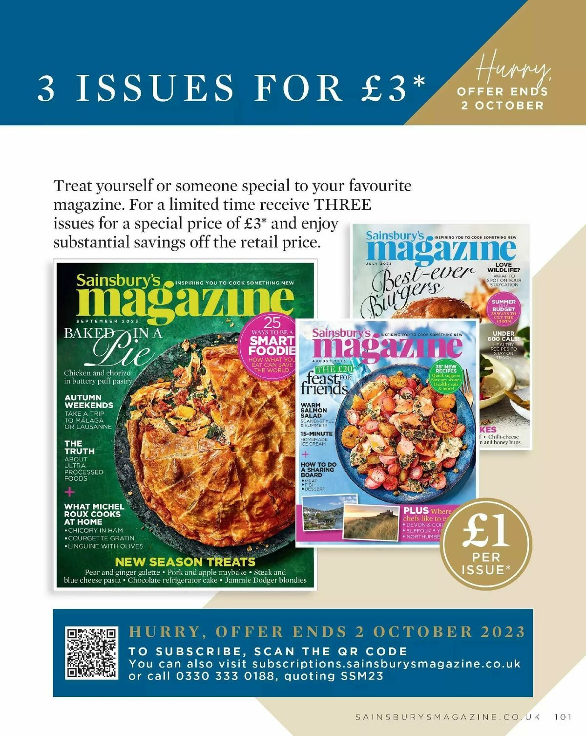 Sainsbury's Magazine September Offers from 1 September