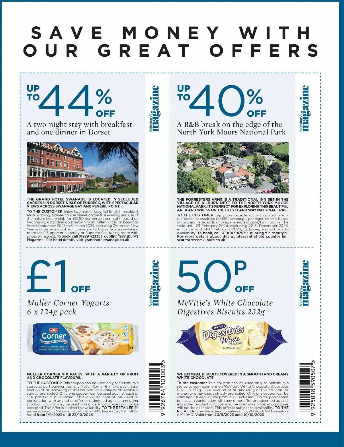 Sainsbury's Magazine September Offers from 1 September