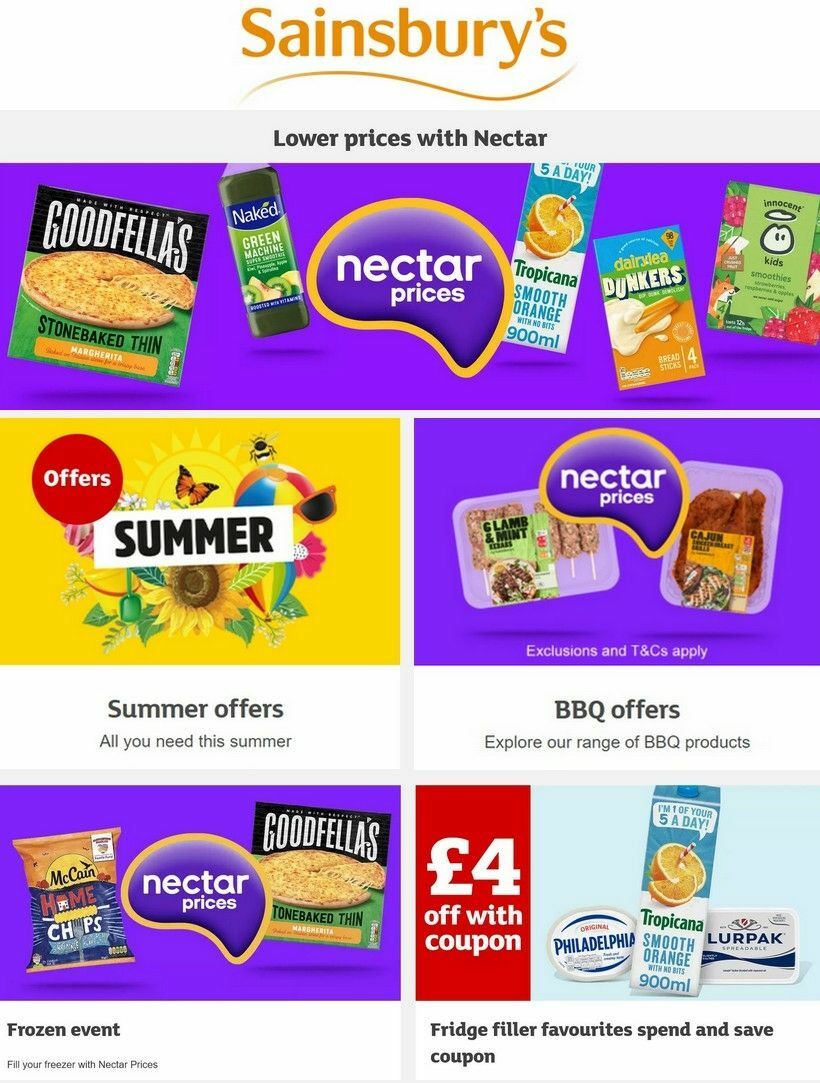 Sainsbury's Offers from 25 August