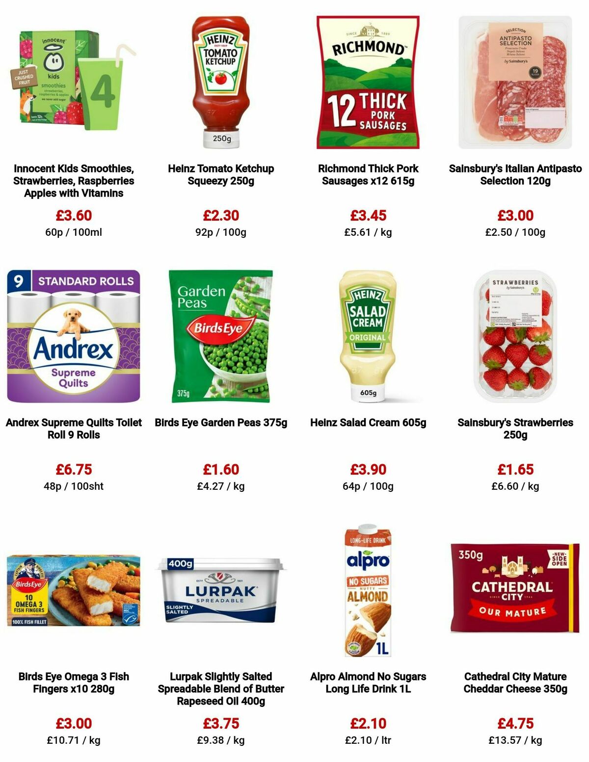Sainsbury's Offers from 25 August