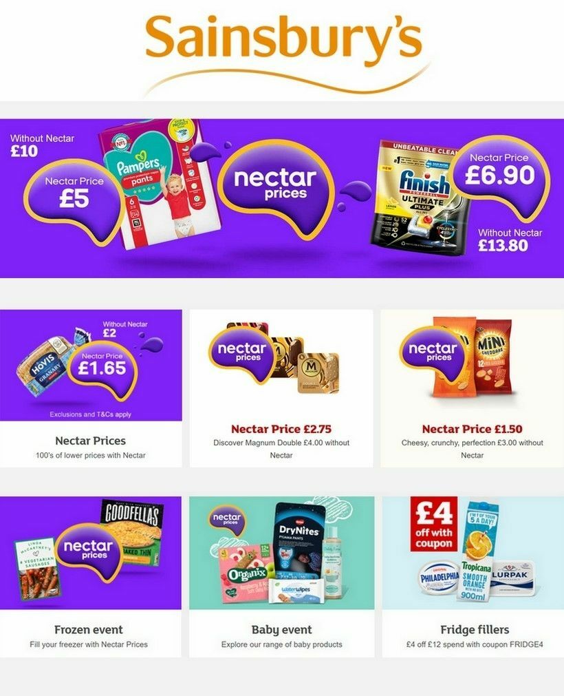 Sainsbury's Offers from 8 September