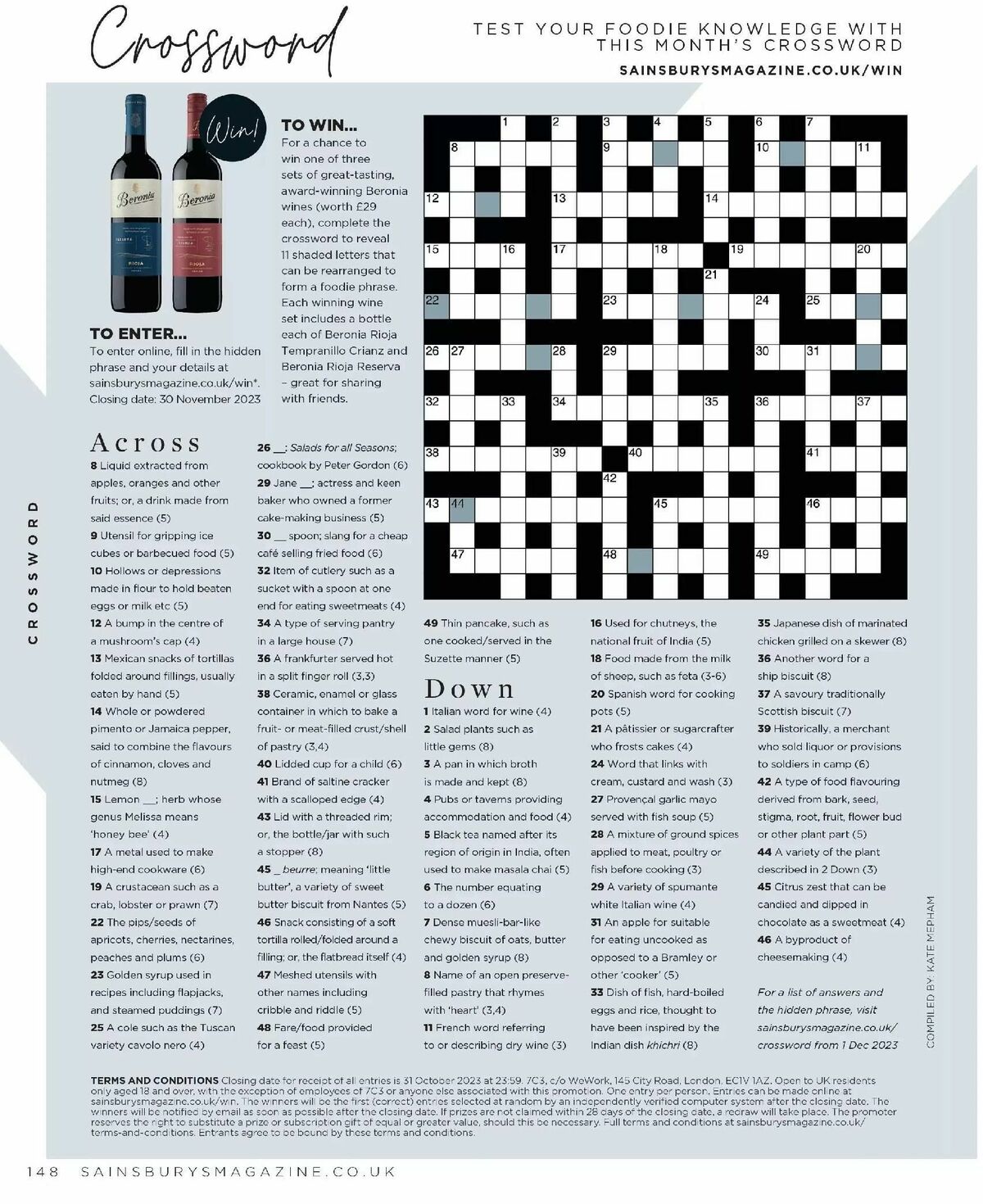 Sainsbury's Magazine October Offers from 1 October