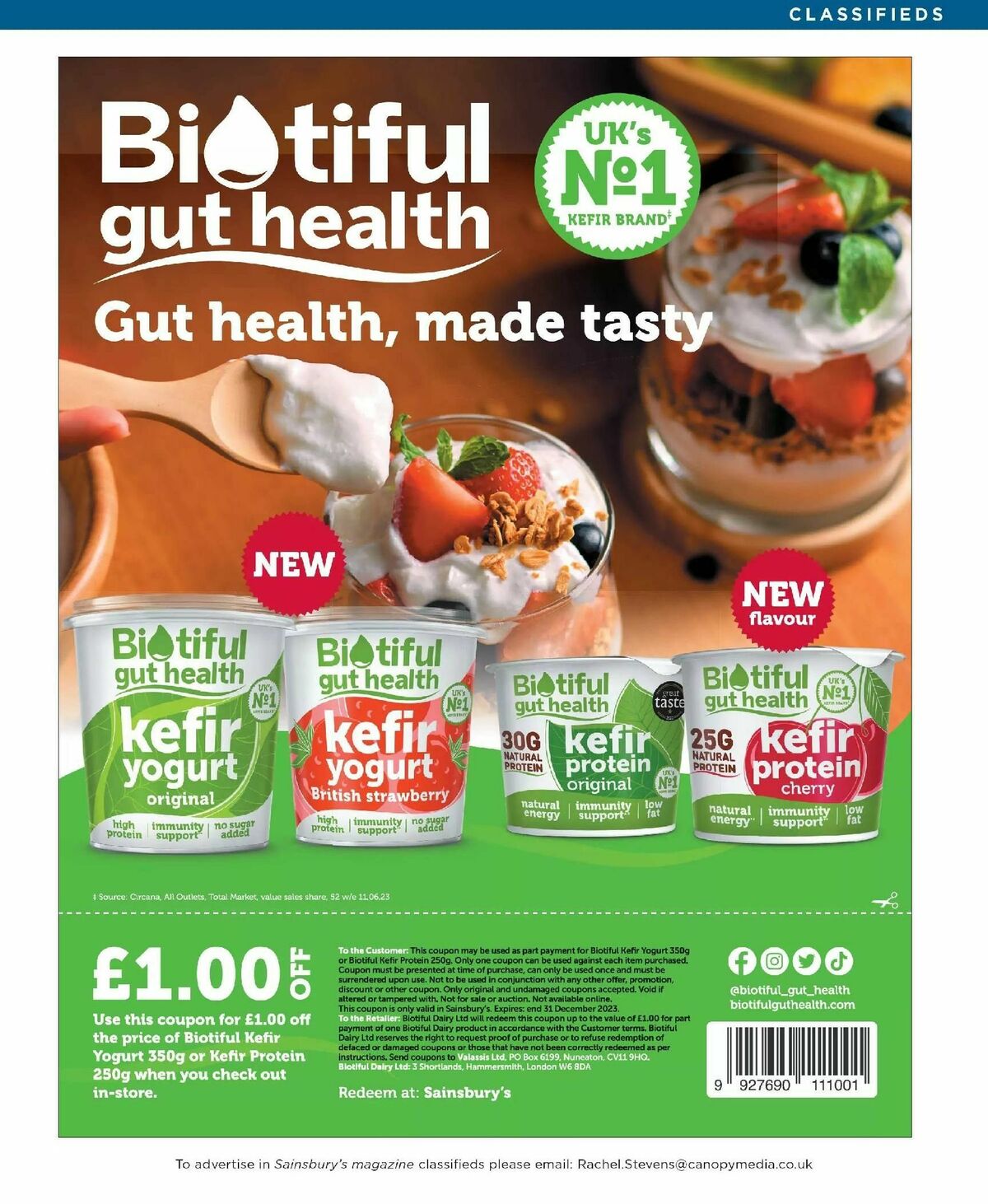 Sainsbury's Magazine October Offers from 1 October