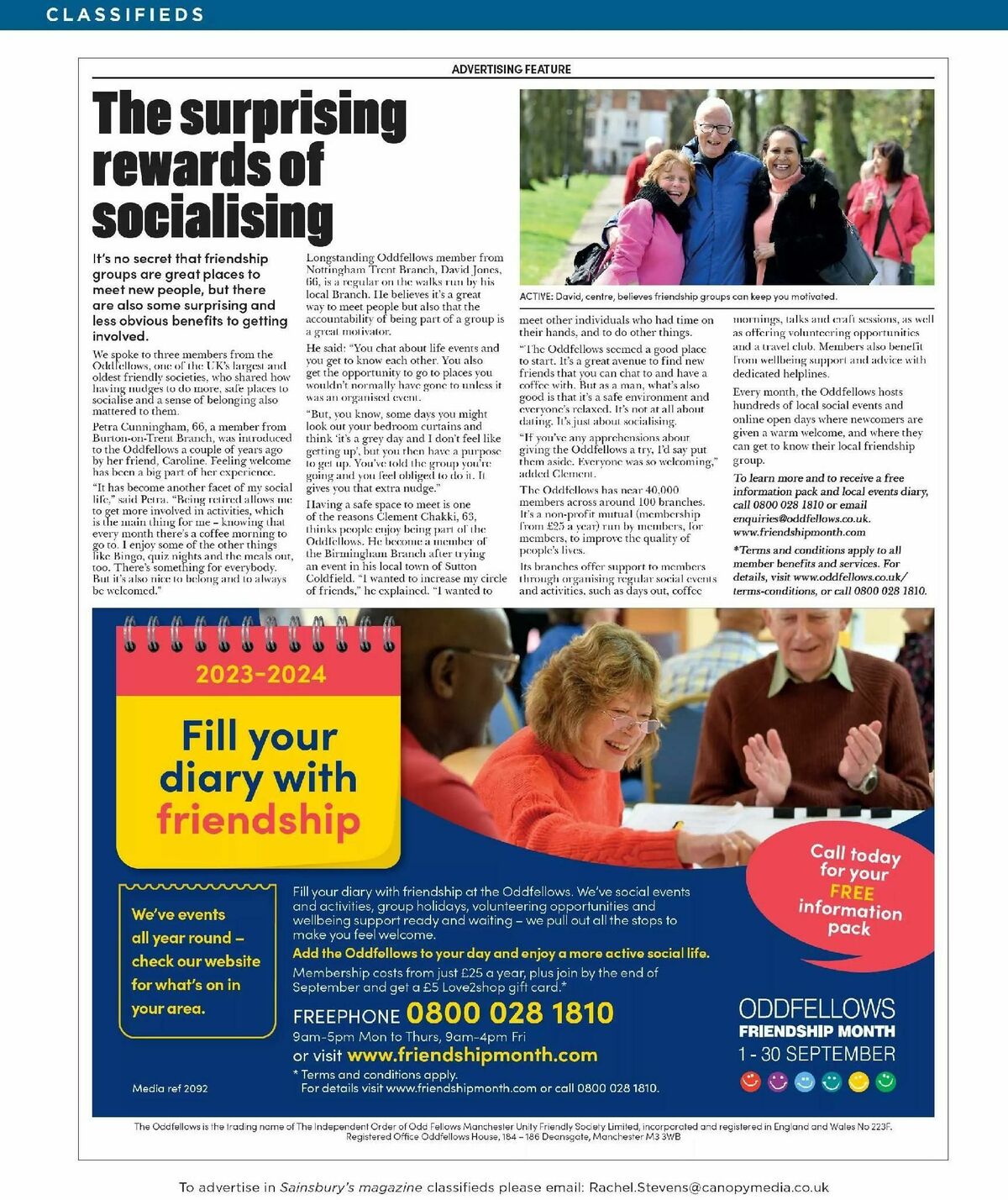 Sainsbury's Magazine October Offers from 1 October