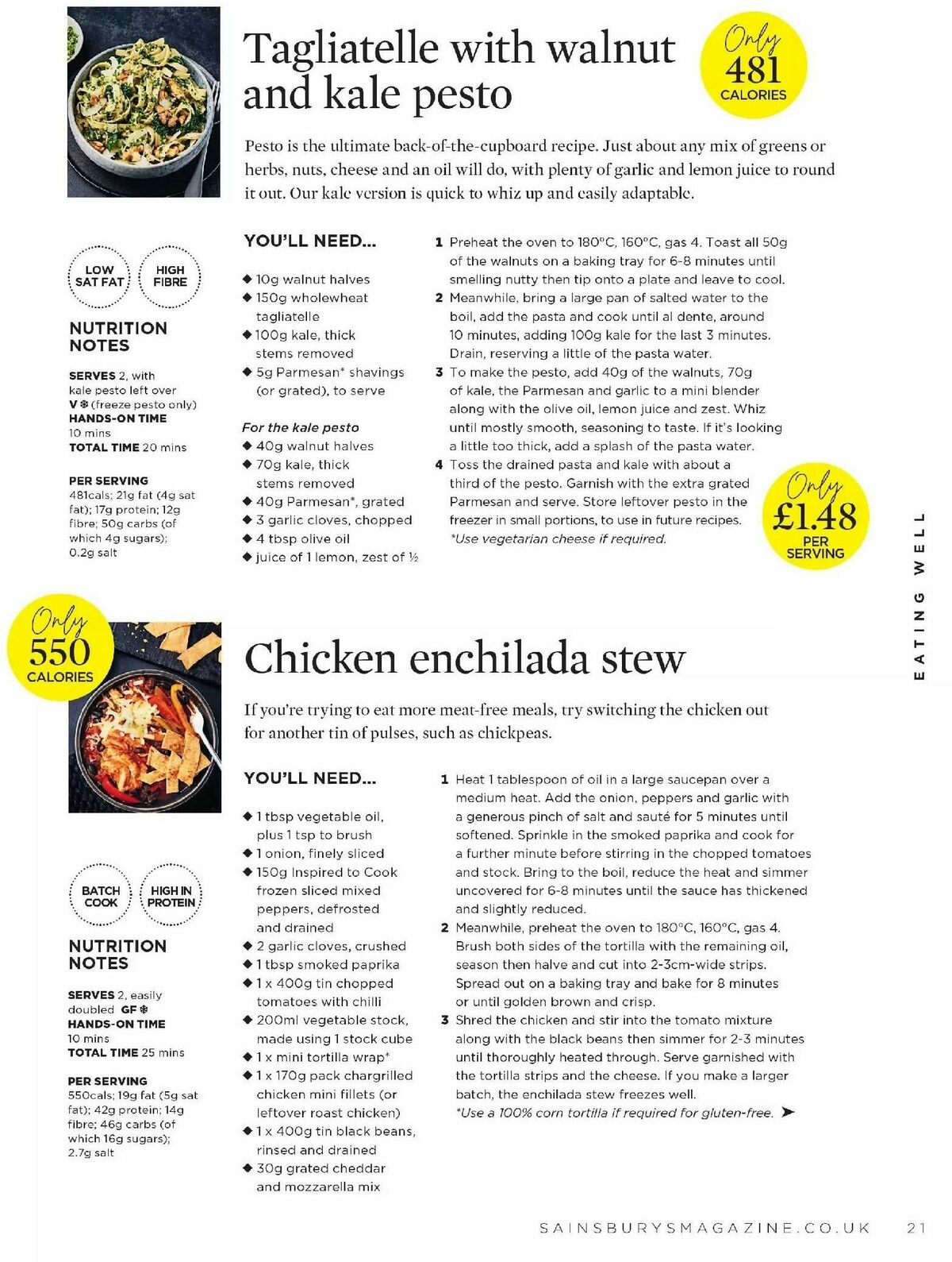 Sainsbury's Magazine October Offers from 1 October