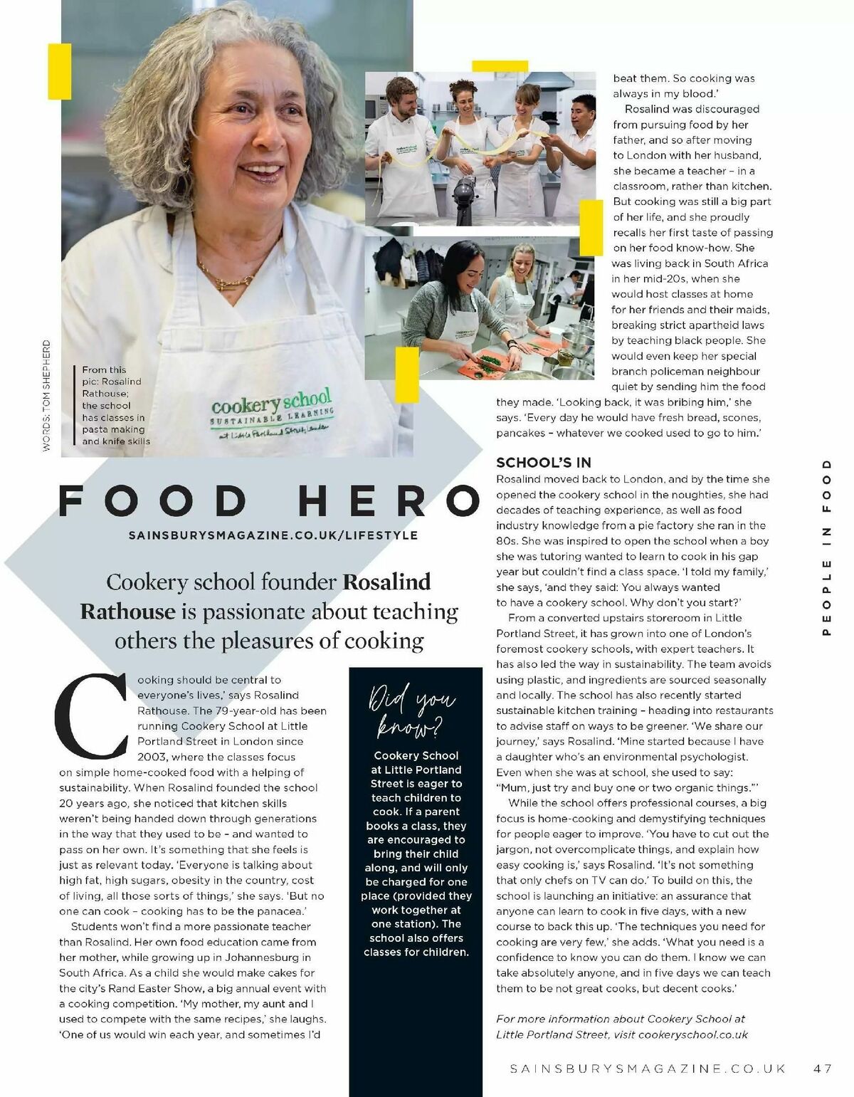 Sainsbury's Magazine October Offers from 1 October