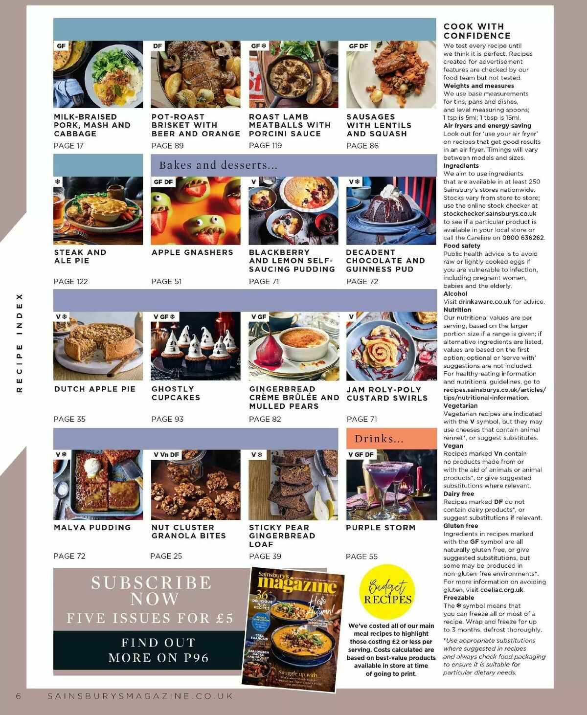 Sainsbury's Magazine October Offers from 1 October