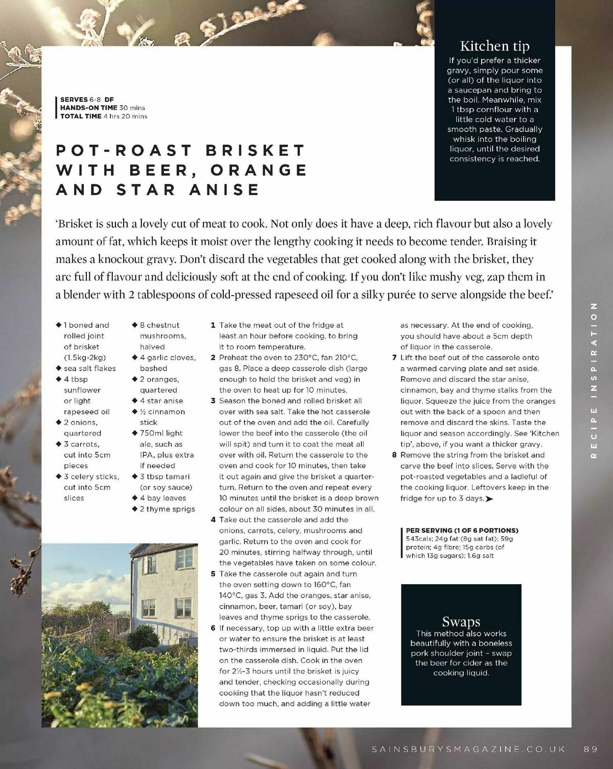 Sainsbury's Magazine October Offers from 1 October