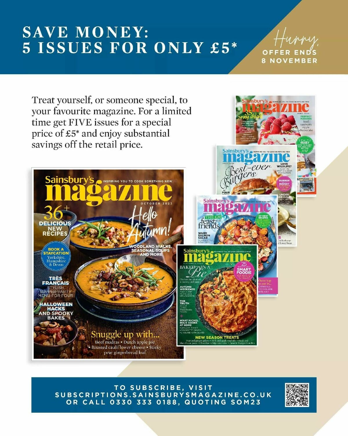 Sainsbury's Magazine October Offers from 1 October