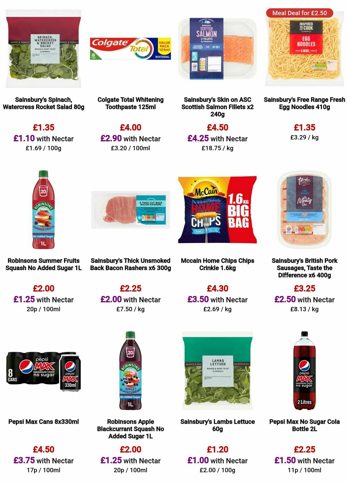 Sainsbury's Offers from 6 October