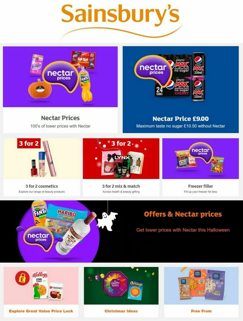 Sainsbury's Offers from 27 October