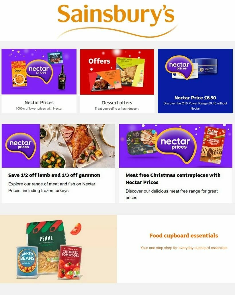 Sainsbury's Offers from 17 November