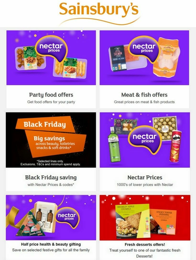 Sainsbury's Offers from 24 November