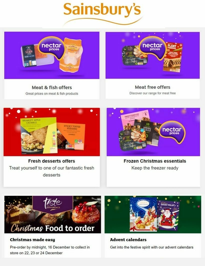 Sainsbury's Offers from 1 December
