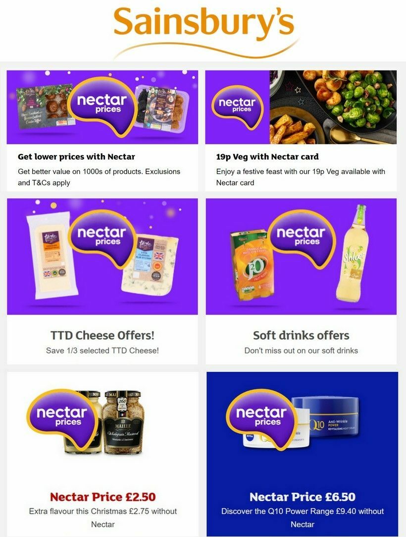 Sainsbury's Offers from 22 December