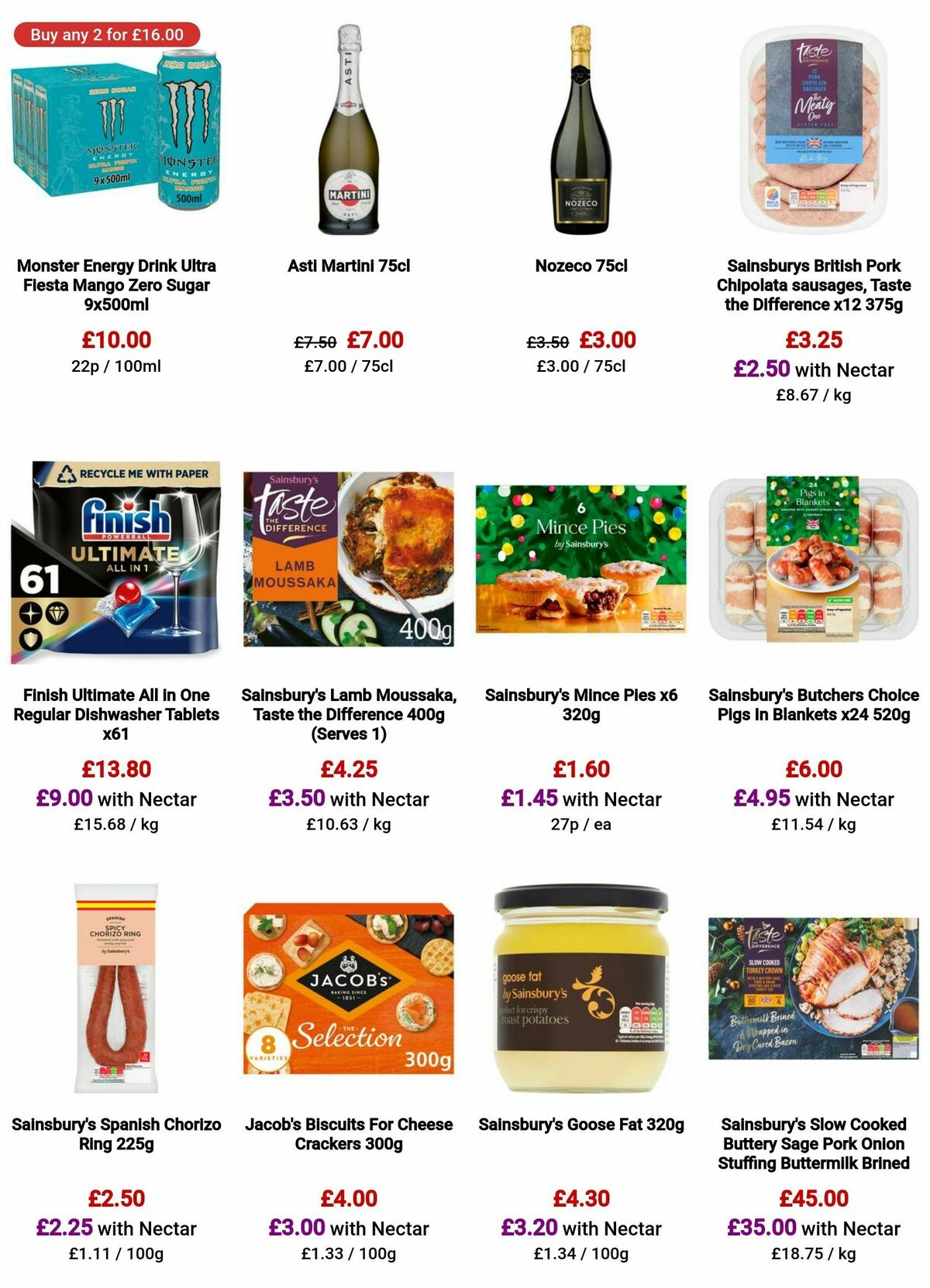 Sainsbury's Offers from 22 December