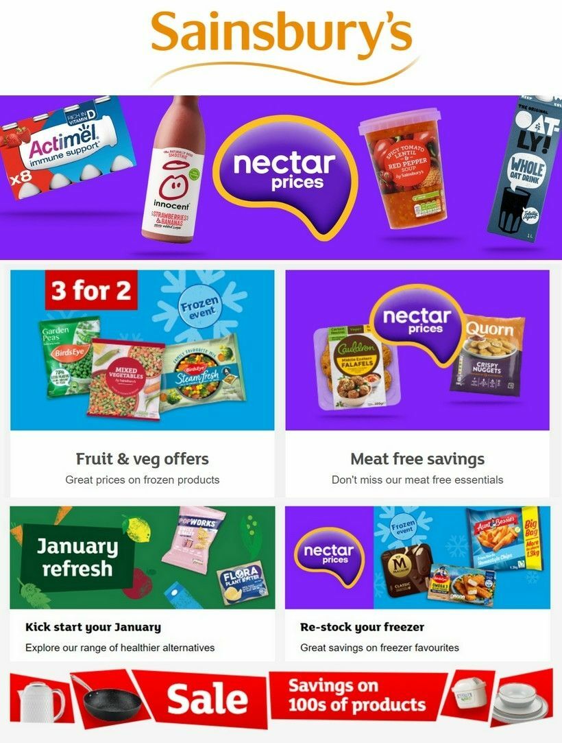 Sainsbury's Offers from 5 January