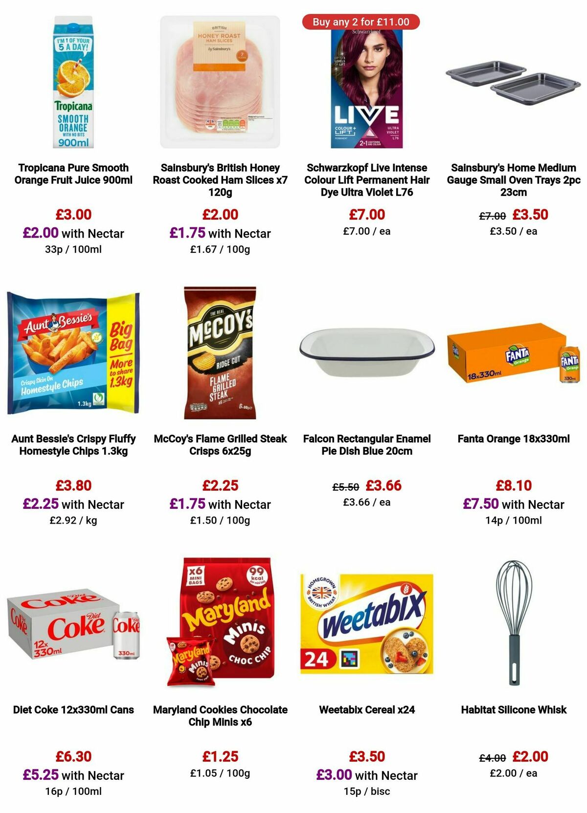 Sainsbury's Offers from 12 January