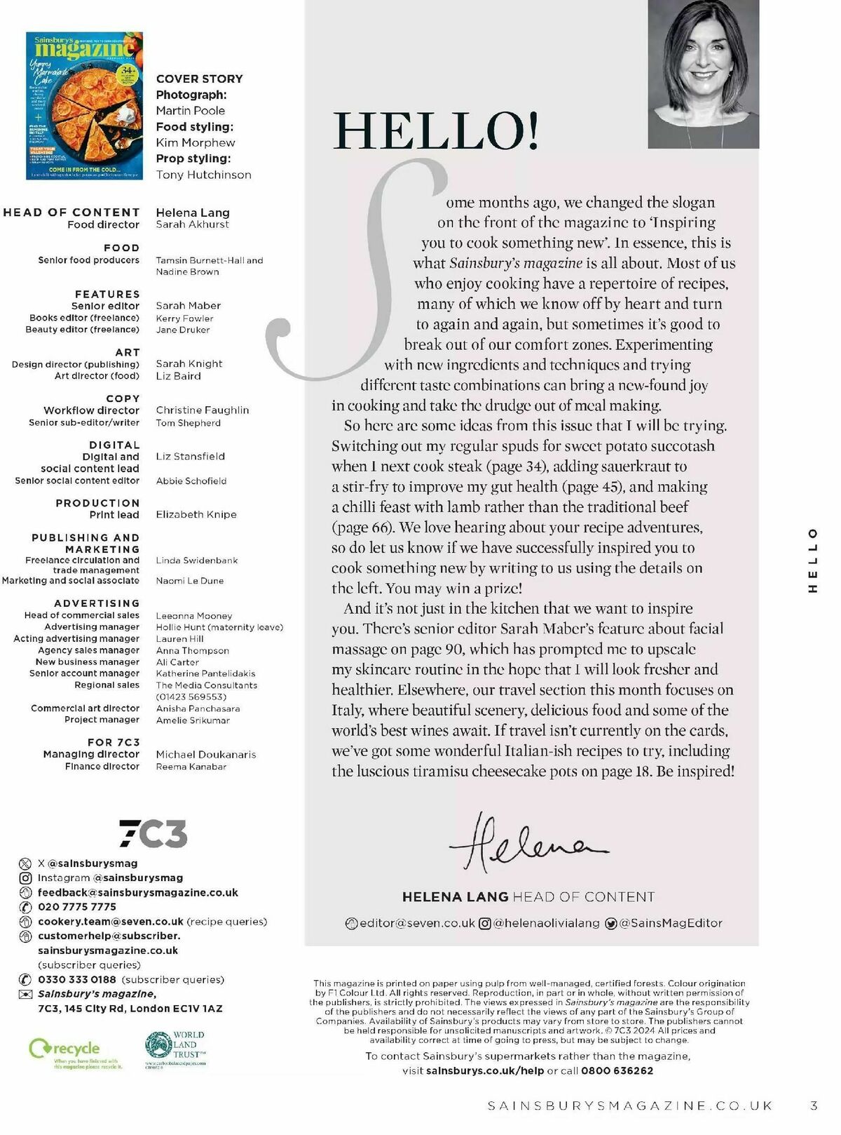 Sainsbury's Magazine February Offers from 1 February