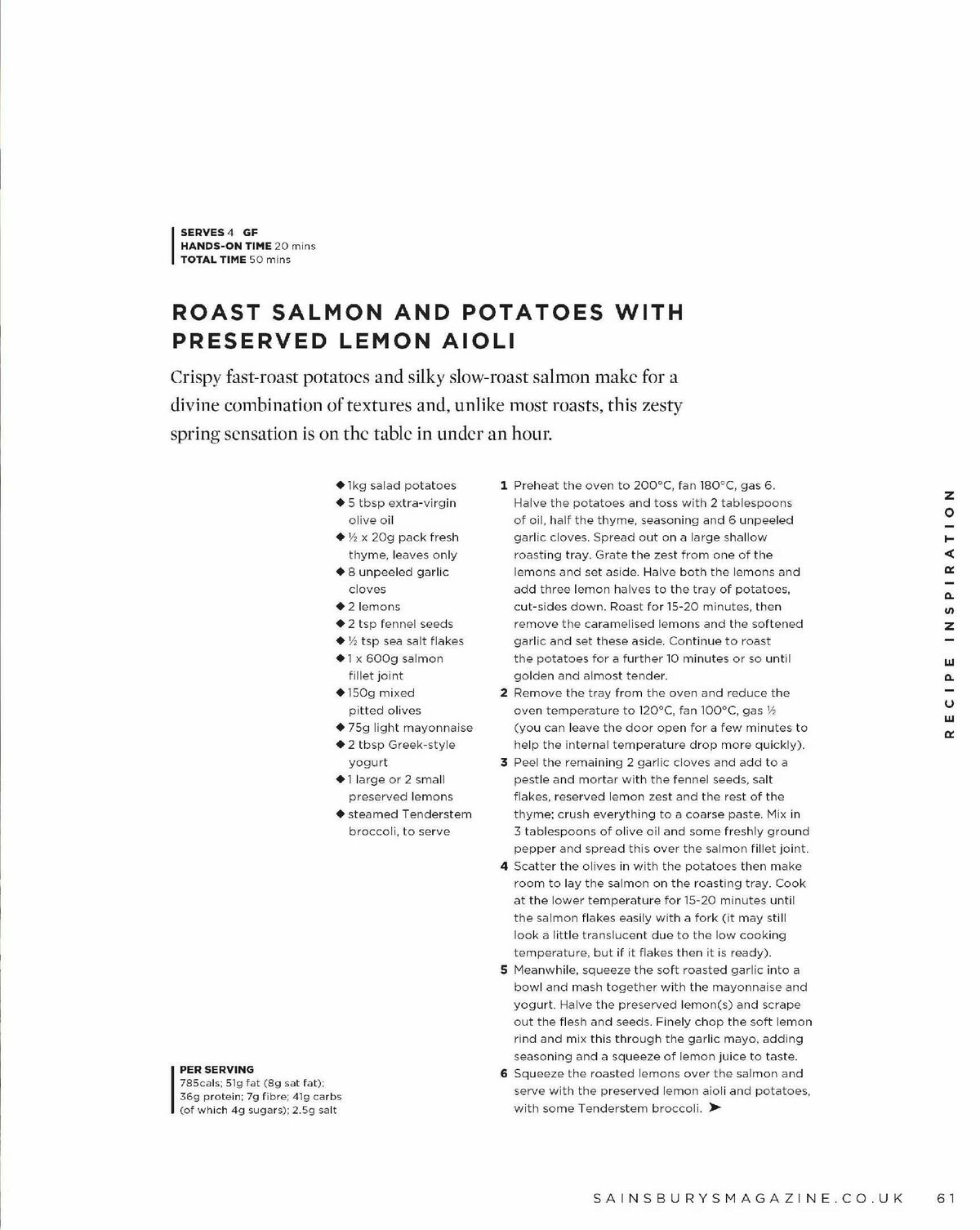 Sainsbury's Magazine March Offers from 1 March