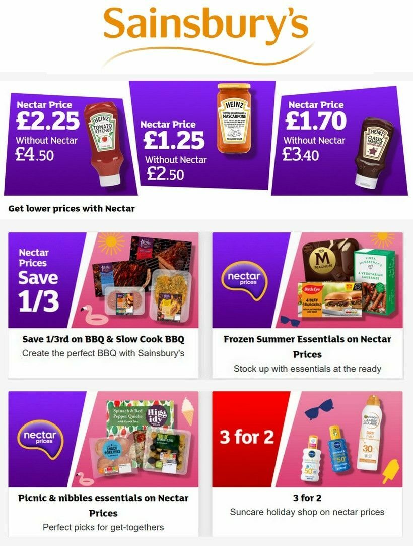 Sainsbury's Offers from 3 May