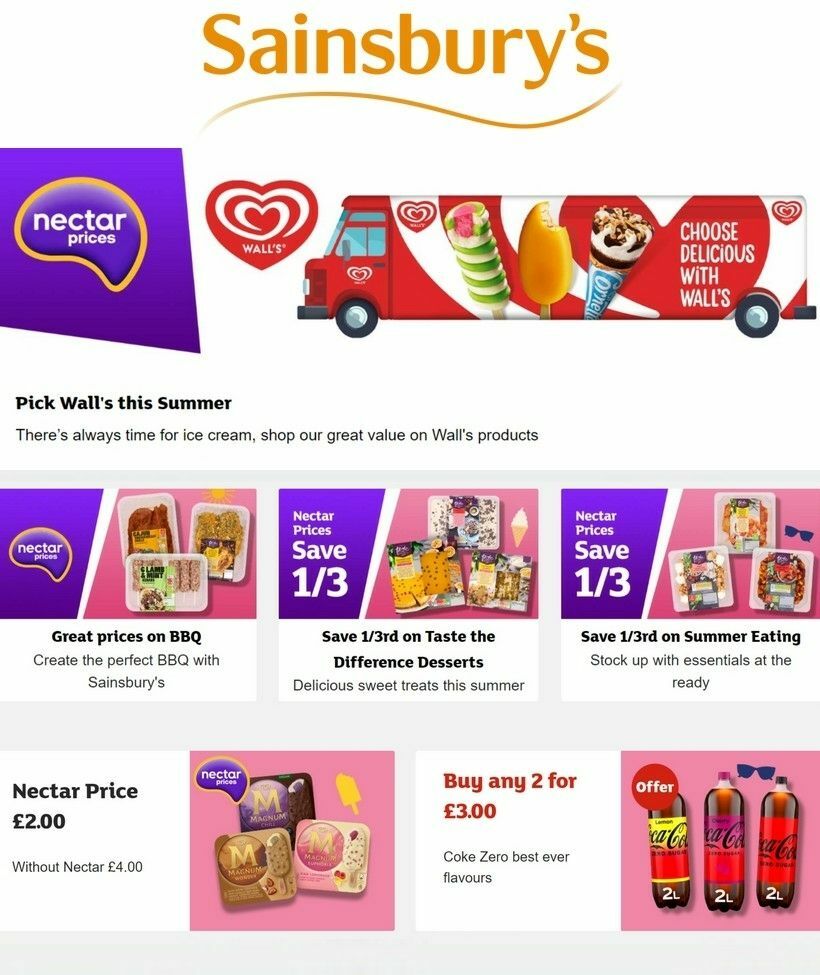 Sainsbury's Offers from 28 June