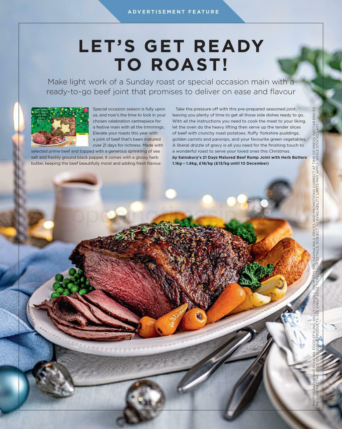 Sainsbury's Magazine December Offers from 1 December