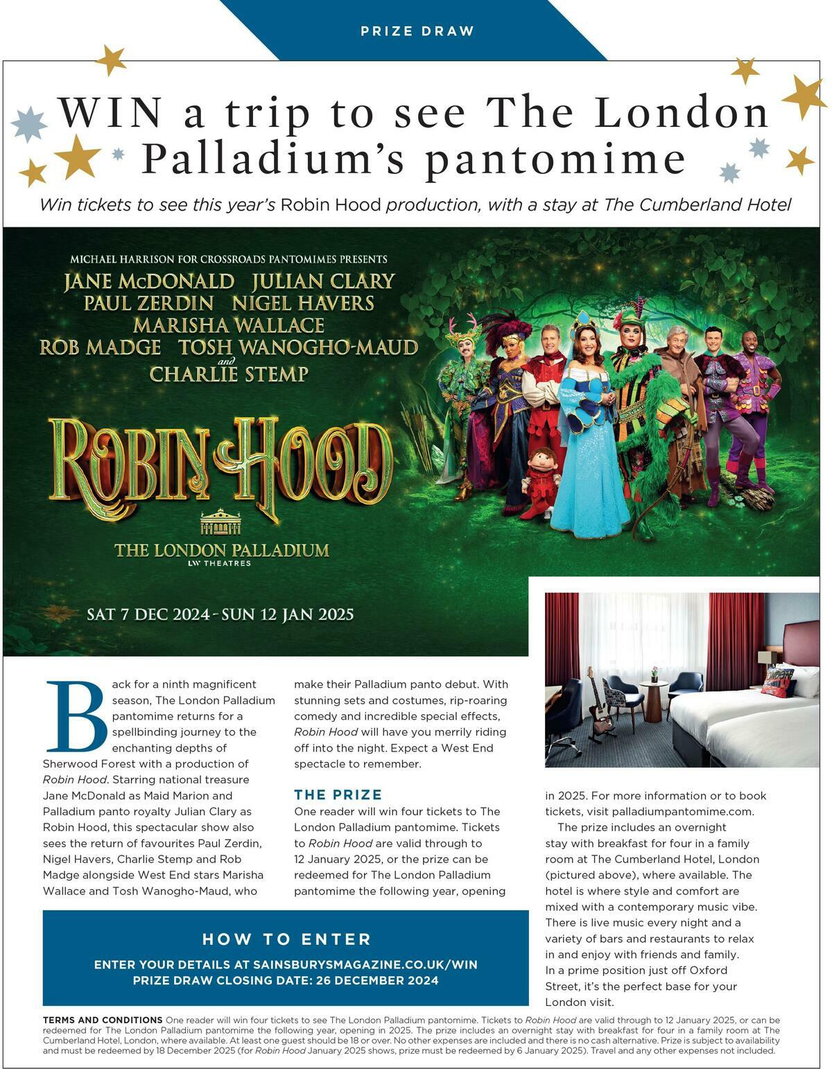 Sainsbury's Magazine December Offers from 1 December