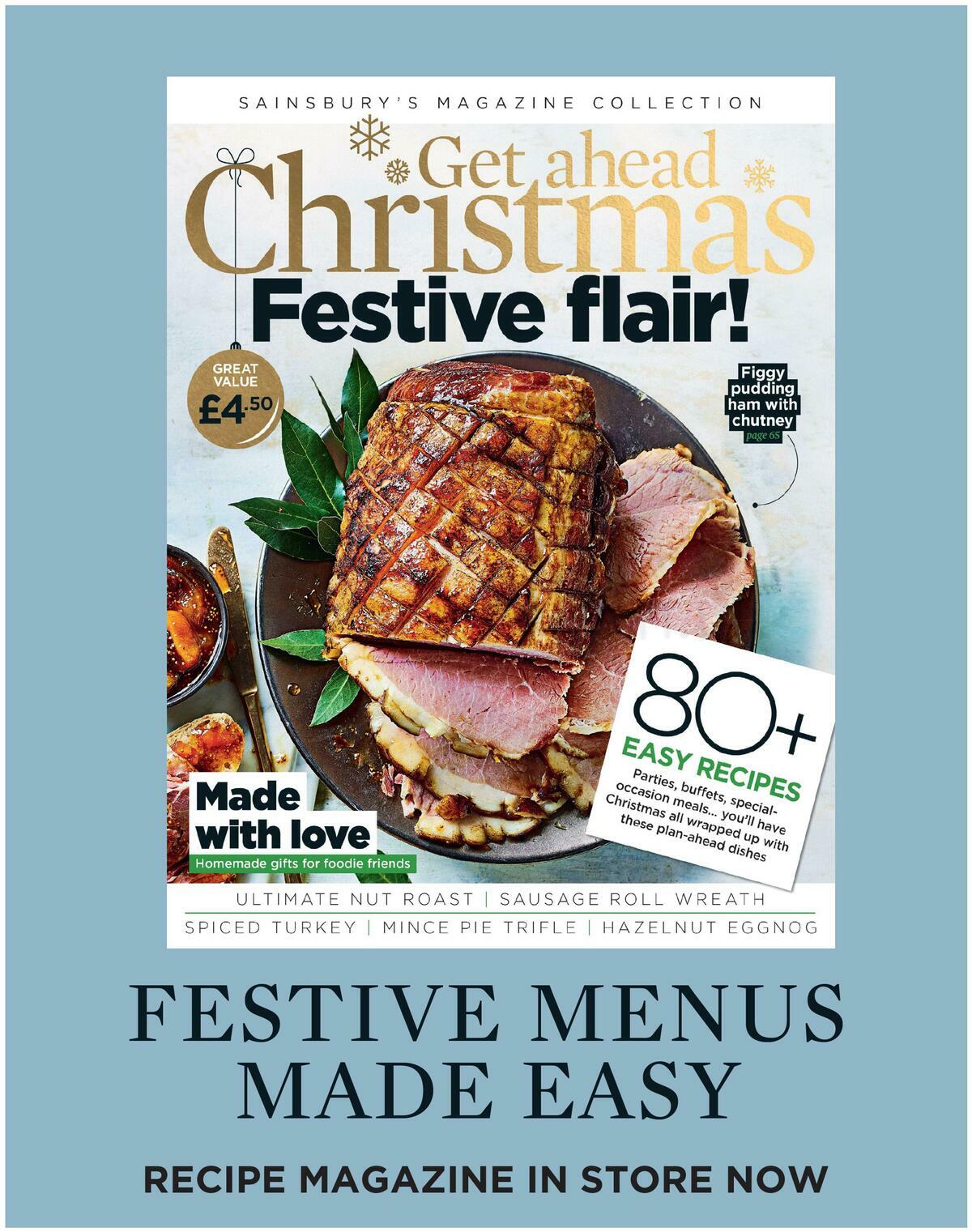 Sainsbury's Magazine December Offers from 1 December