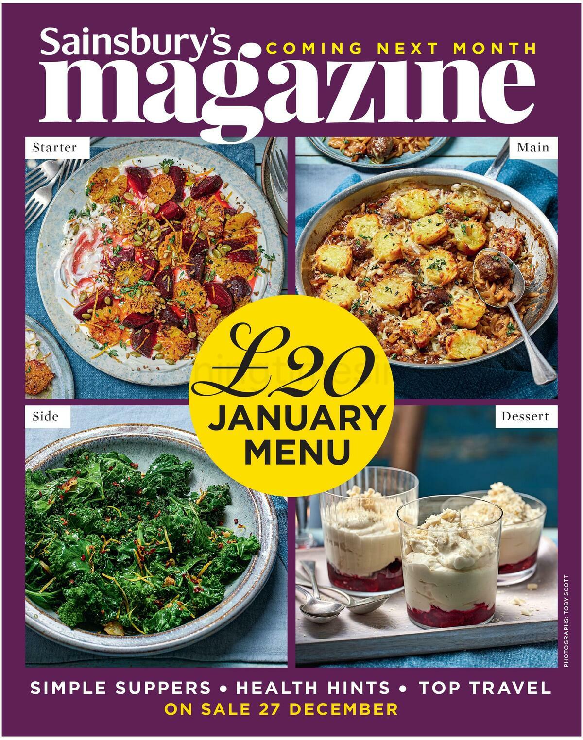 Sainsbury's Magazine December Offers from 1 December