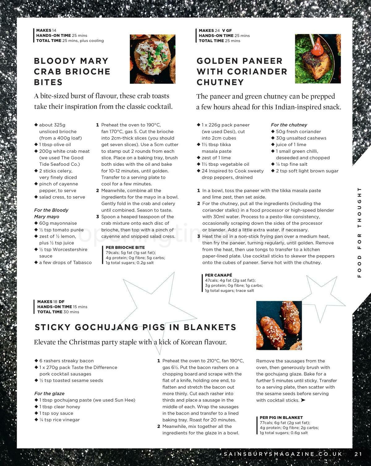 Sainsbury's Magazine December Offers from 1 December