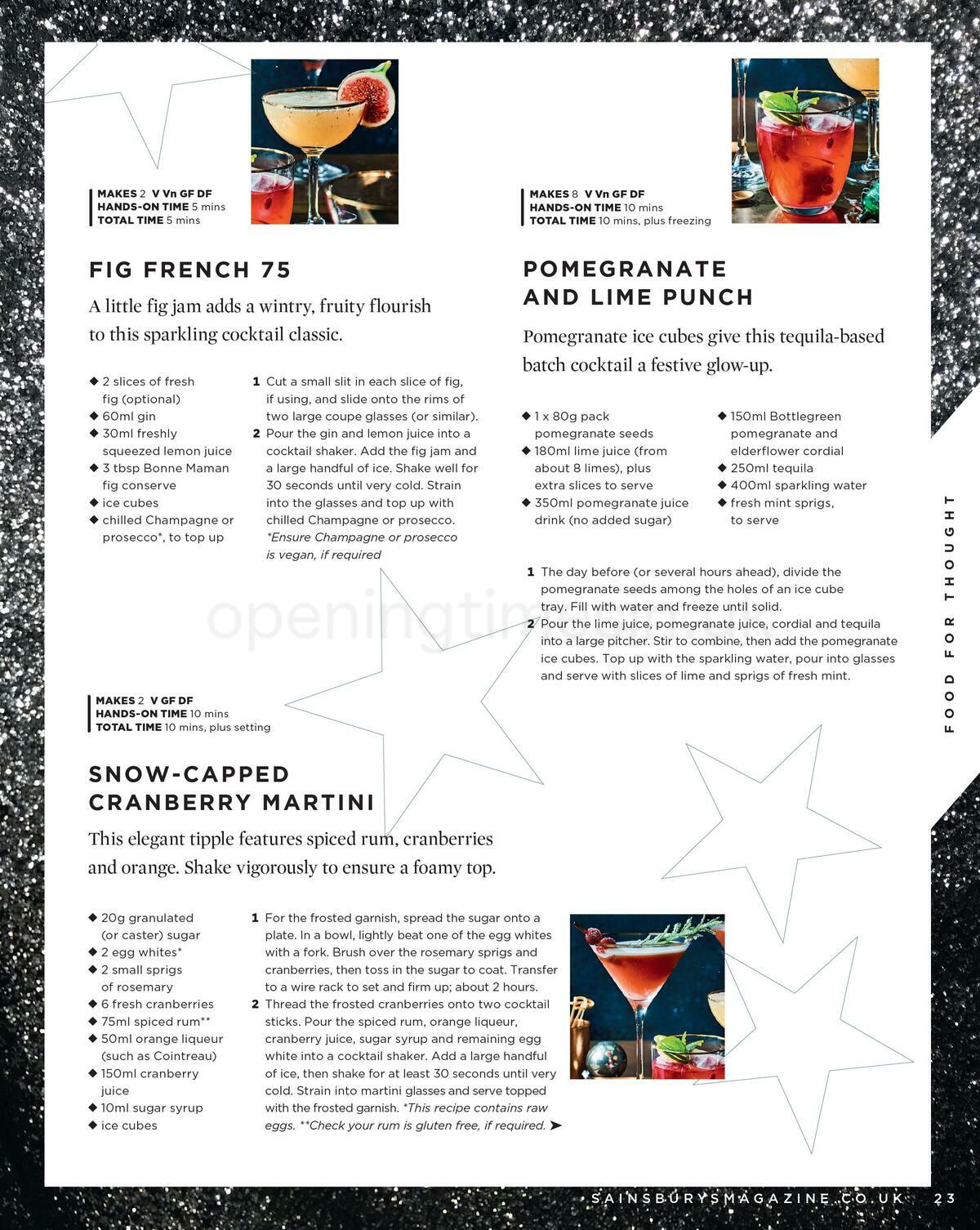 Sainsbury's Magazine December Offers from 1 December