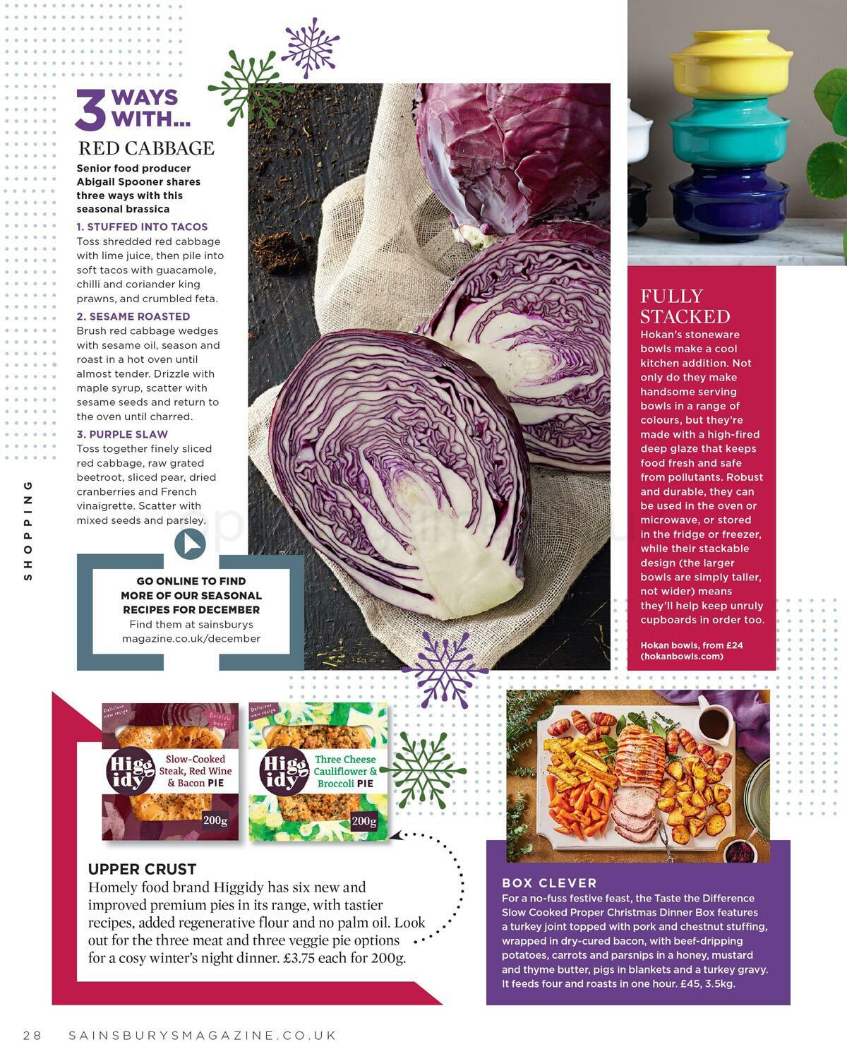 Sainsbury's Magazine December Offers from 1 December