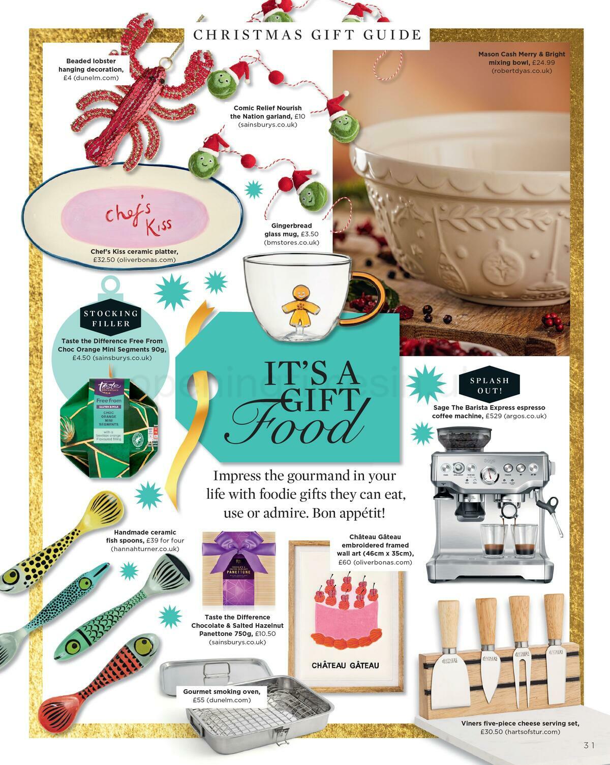 Sainsbury's Magazine December Offers from 1 December