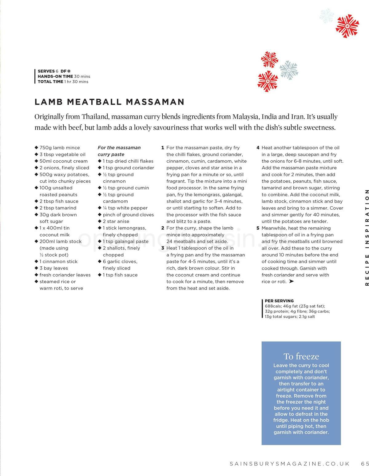 Sainsbury's Magazine December Offers from 1 December