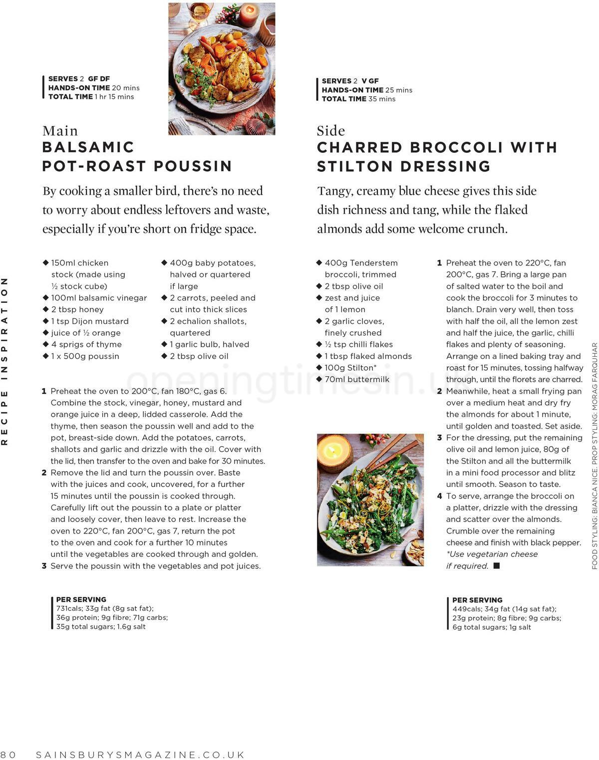 Sainsbury's Magazine December Offers from 1 December