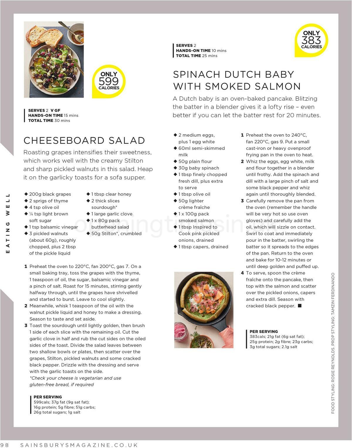 Sainsbury's Magazine December Offers from 1 December