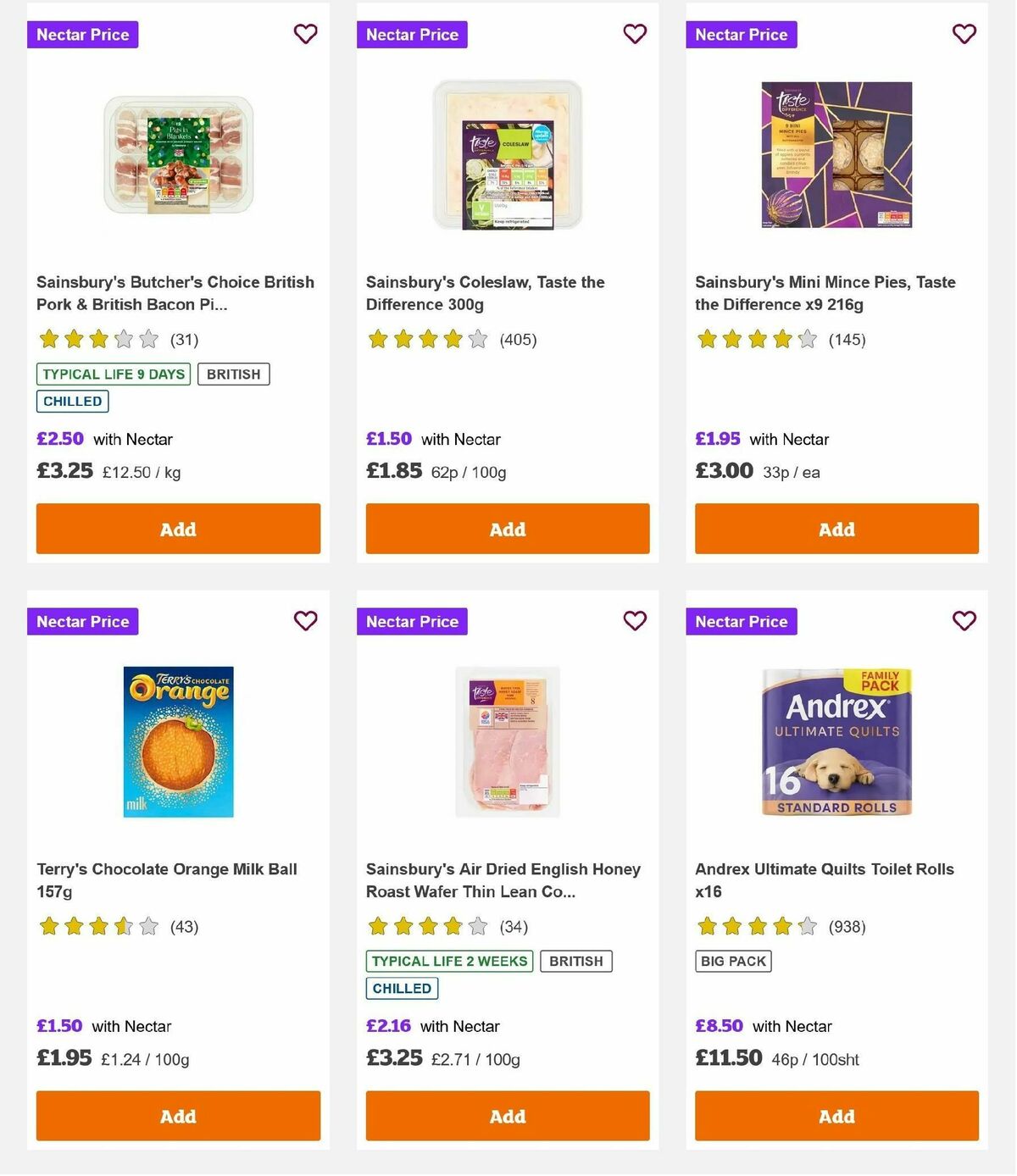 Sainsbury's Offers from 6 December