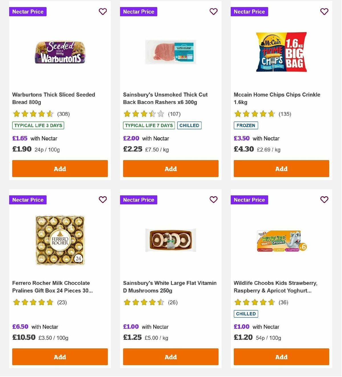 Sainsbury's Offers from 6 December