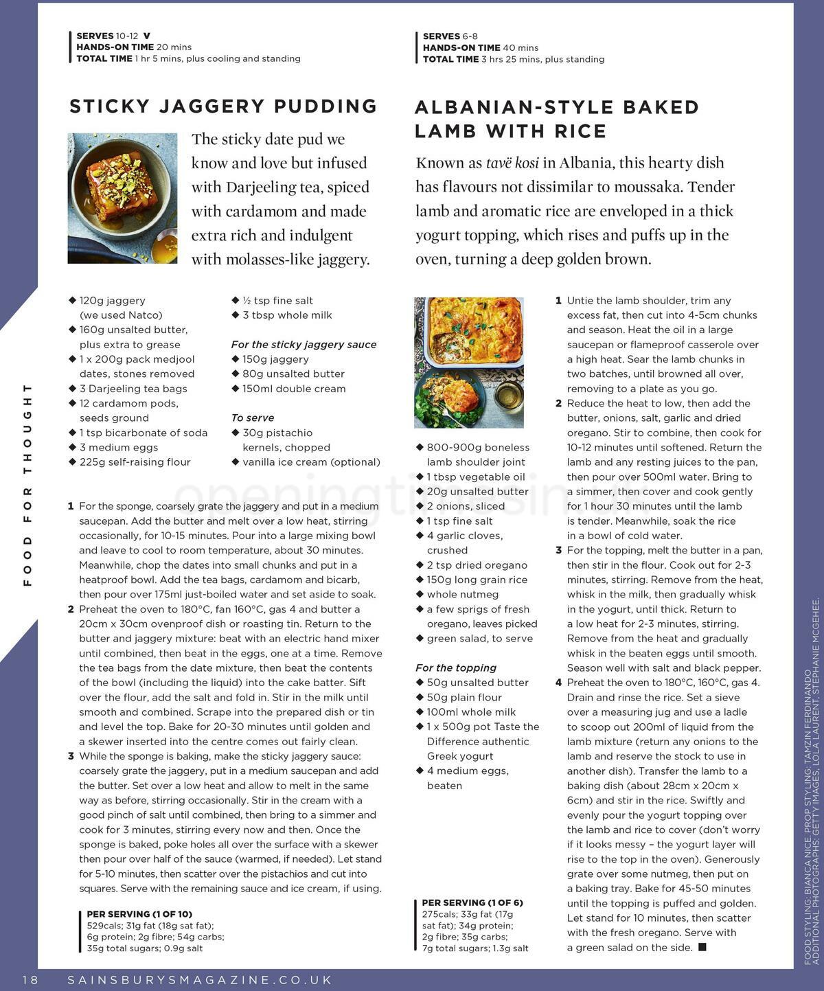 Sainsbury's Magazine January Offers from 1 January