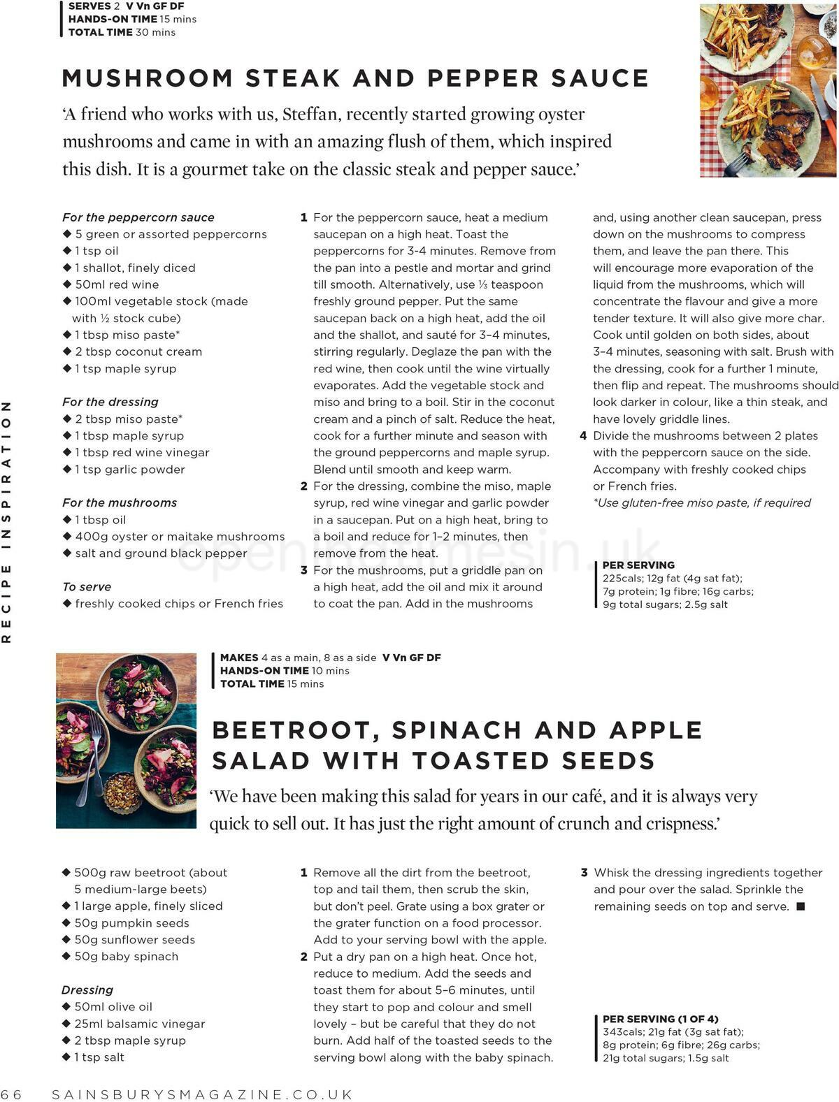 Sainsbury's Magazine January Offers from 1 January