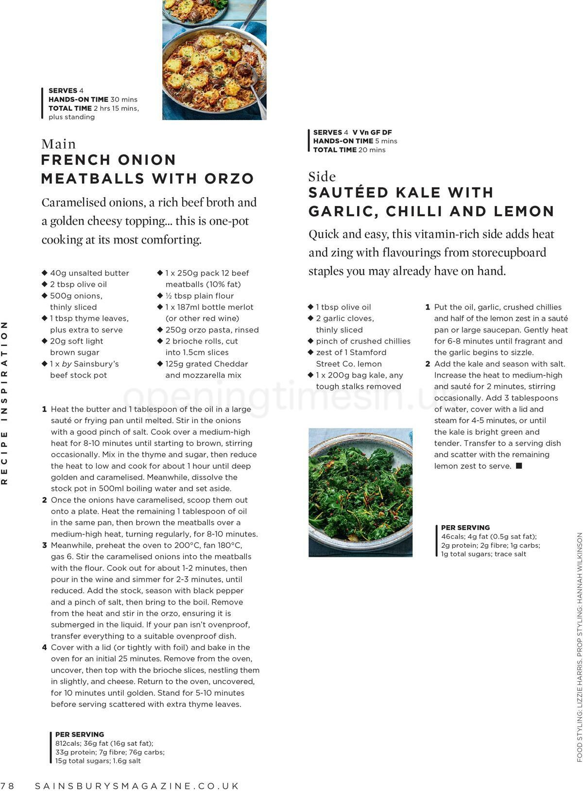 Sainsbury's Magazine January Offers from 1 January