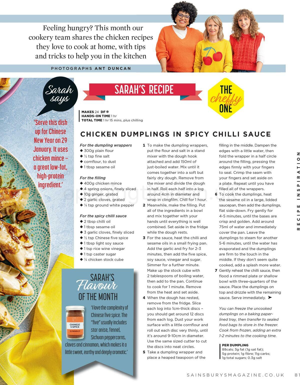 Sainsbury's Magazine January Offers from 1 January