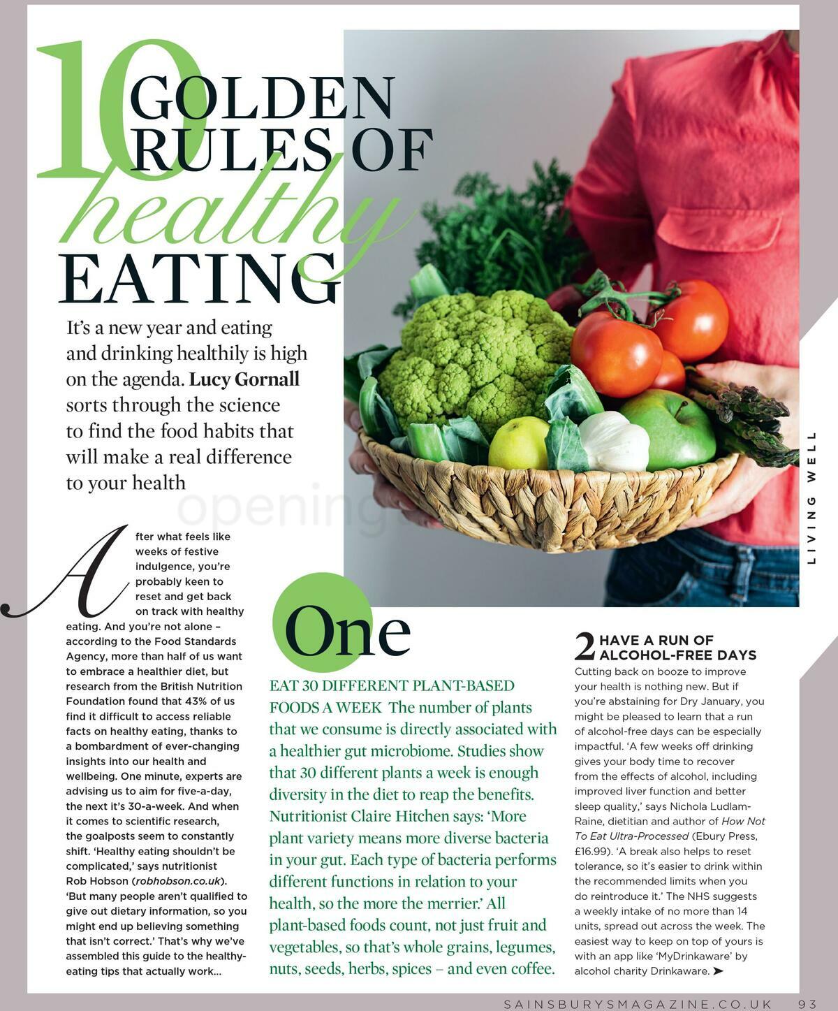 Sainsbury's Magazine January Offers from 1 January