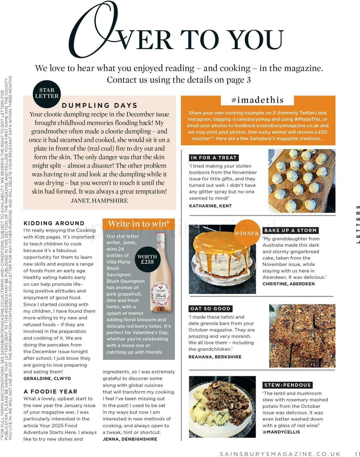 Sainsbury's Magazine February Offers from 1 February