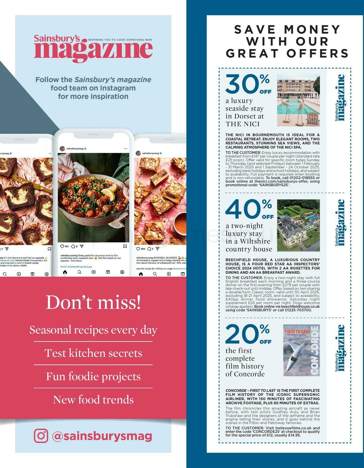 Sainsbury's Magazine February Offers from 1 February