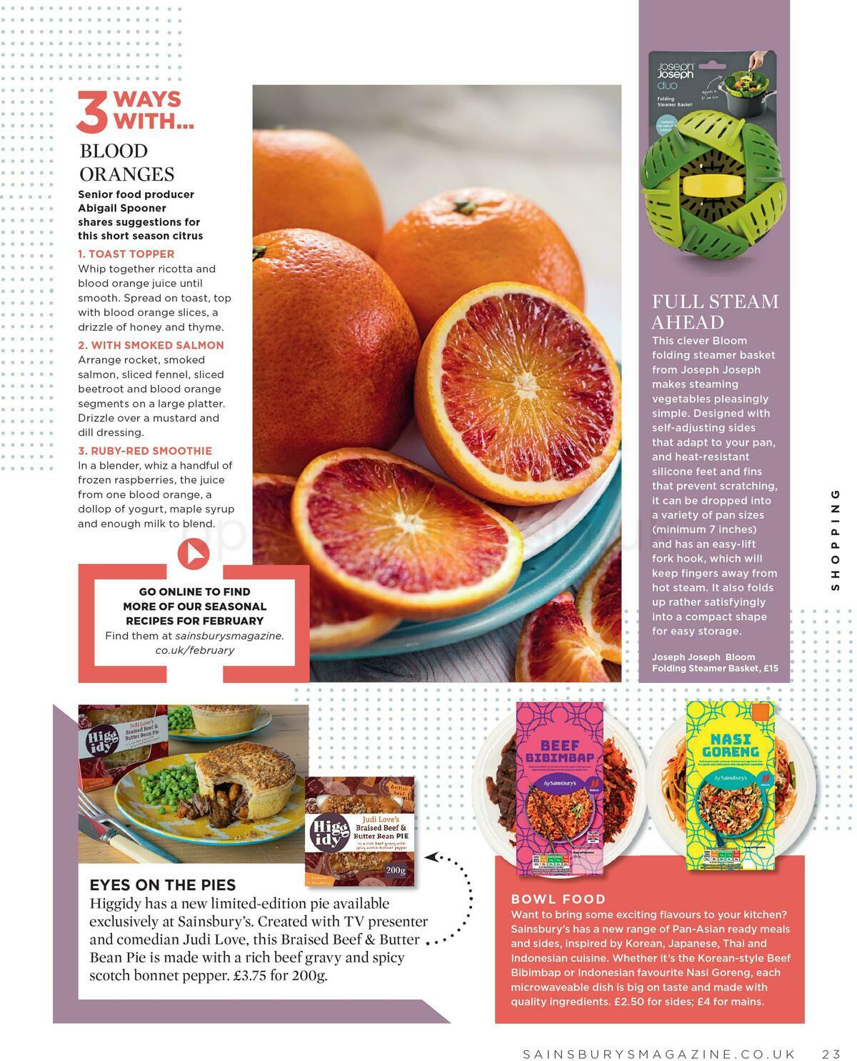 Sainsbury's Magazine February Offers from 1 February