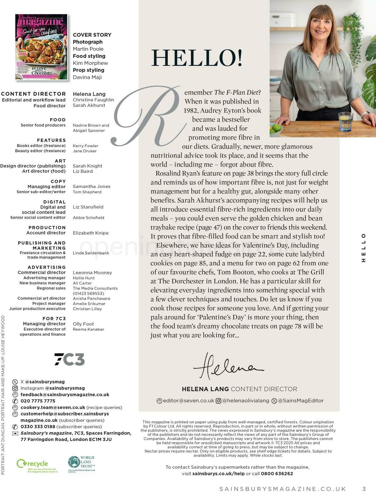 Sainsbury's Magazine February Offers from 1 February